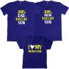 Mom-Dad-Family-Combo-T-Shirt-Blue