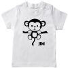 Name-with-Hanging-Monkey-T-Shirt-White