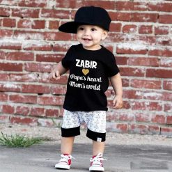 Papa’s-heart,-mom’s-world-T-Shirt-Content