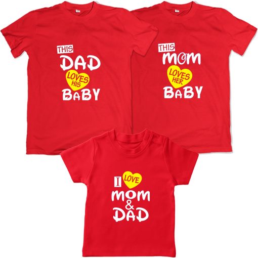 Unique-Family-Combo-for-Dad-Mom-&-Son-or-Daughter-Red