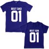 Best-Dad-Son-Numeric-Combo-T-Shirt-Blue