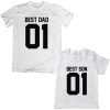 Best-Dad-Son-Numeric-Combo-T-Shirt-White