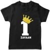 Crown-Birthday-Name-Tee-Black