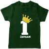 Crown-Birthday-Name-Tee-Green