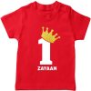 Crown-Birthday-Name-Tee-Red