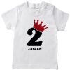 Crown-Birthday-Name-Tee-Two-White