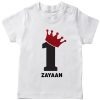 Crown-Birthday-Name-Tee-White