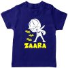 Dab-customized-name-T-shirt-for-Girls-Blue