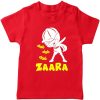 Dab-customized-name-T-shirt-for-Girls-Red
