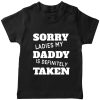Dad-is-Taken-Kids-Tee-Black