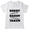 Dad-is-Taken-Kids-Tee-White