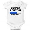 Diaper-is-loading-Baby-Romper-White