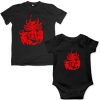 Durga-Family-Combo-T-Shirt-&-Romper-Black
