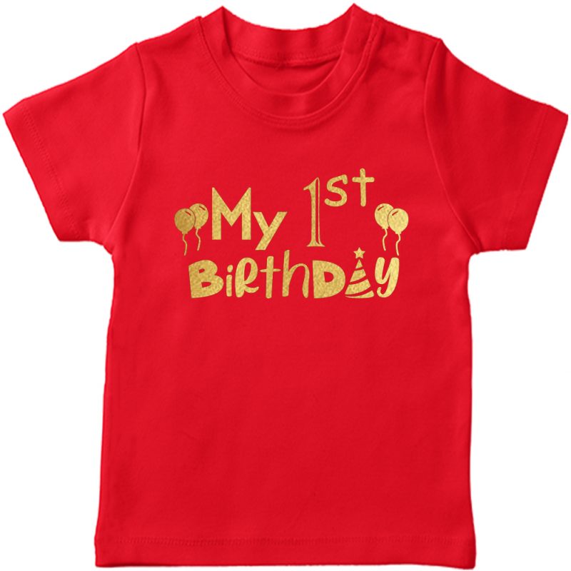 First Birthday Celebration Tee Smarty Nerdy