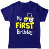 First-Birthday-Celebration-Trucktor-T-Shirt-Blue