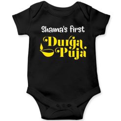 First-Durgapuja-Baby-Romper-Black