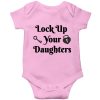 Lockup-your-daughters-Baby-Romper-Pink