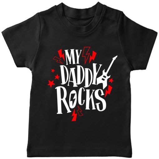 My-Daddy-Rocks-Tee-Black