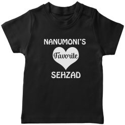 Nanumonis-Favourite-Customized-Name-Tee-Black