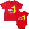 Siblings-Combo-Giraffe-T-Shirt-Red