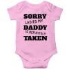 Sorry-ladies-my-daddy-is-taken-Baby-Romper-Pink