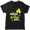 Balloon-Customized-Name-Birthday-T-Shirt-Black