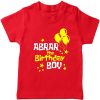 Balloon-Customized-Name-Birthday-T-Shirt-Red