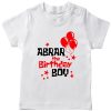 Balloon-Customized-Name-Birthday-T-Shirt-White