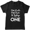 Cute,-Fun-&-One-Birthday-T-Shirt-Black