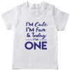 Cute,-Fun-&-One-Birthday-T-Shirt-White