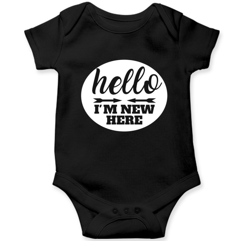 Hello I Am New Here Amazing Baby Romper Smarty Nerdy
