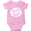 Hello-I-Am-New-Here-Amazing-Baby-Romper-Pink