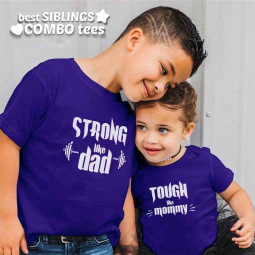 Strong-&-Tough-Like-Mom-Dad-T-Shirt-Content