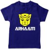 Transformer-Mask-Customized-Name-T-Shirt-Blue
