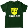 Transformer-Mask-Customized-Name-T-Shirt-Green