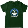Doremon-Kids-Favourite-Customized-Name-T-Shirt-Green