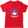 Doremon-Kids-Favourite-Customized-Name-T-Shirt-Red