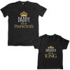 King-Daddy-&-Princess-Daughter-Family-Combo-T-Shirt-Black