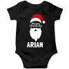 Merry-Christmas-Baby-Romper-Half-Sleeve-Black
