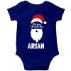 Merry-Christmas-Baby-Romper-Half-Sleeve-Blue