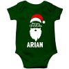 Merry-Christmas-Baby-Romper-Half-Sleeve-Green