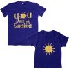 Sunshine-Mom-Daughter-Family-Combo-T-Shirt-Blue
