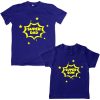 Super-Dad-Son-Family-Combo-T-Shirt-Blue