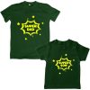 Super-Dad-Son-Family-Combo-T-Shirt-Green