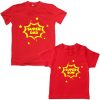 Super-Dad-Son-Family-Combo-T-Shirt-Red