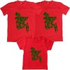 Bangladesh-Map-Family-Combo-T-Shirt-Red