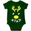 Deer-Christmas-Baby-Romper-Green