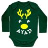 Deer-Christmas-Baby-Romper-Green--Full-Sleeve