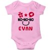 HO-HO-HO-Christmas-Baby-Romper-Pink-Half-Sleeve