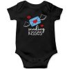 Sending-Kisses-Baby-Romper-Black